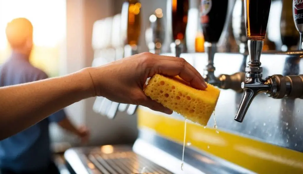 Cleaning beer taps